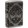 Zippo Armor 29670 — Antique Silver, гравировка «Древо жизни»